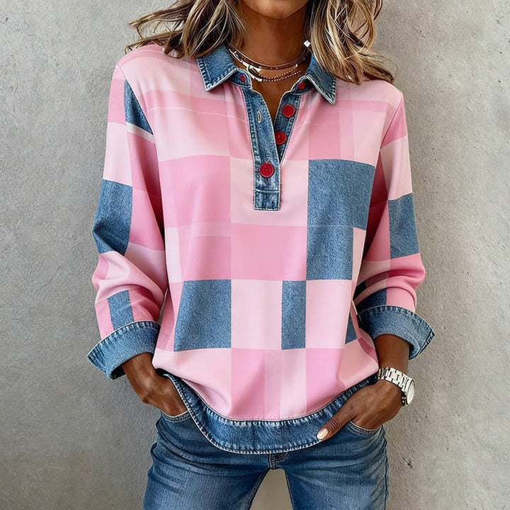 Noreen Vintage Carreaux Sweatshirt
