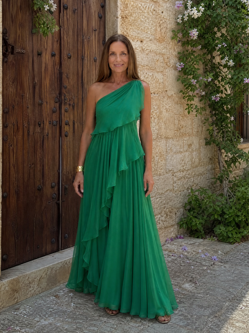 Pearl - One-Shoulder Tiered Dress