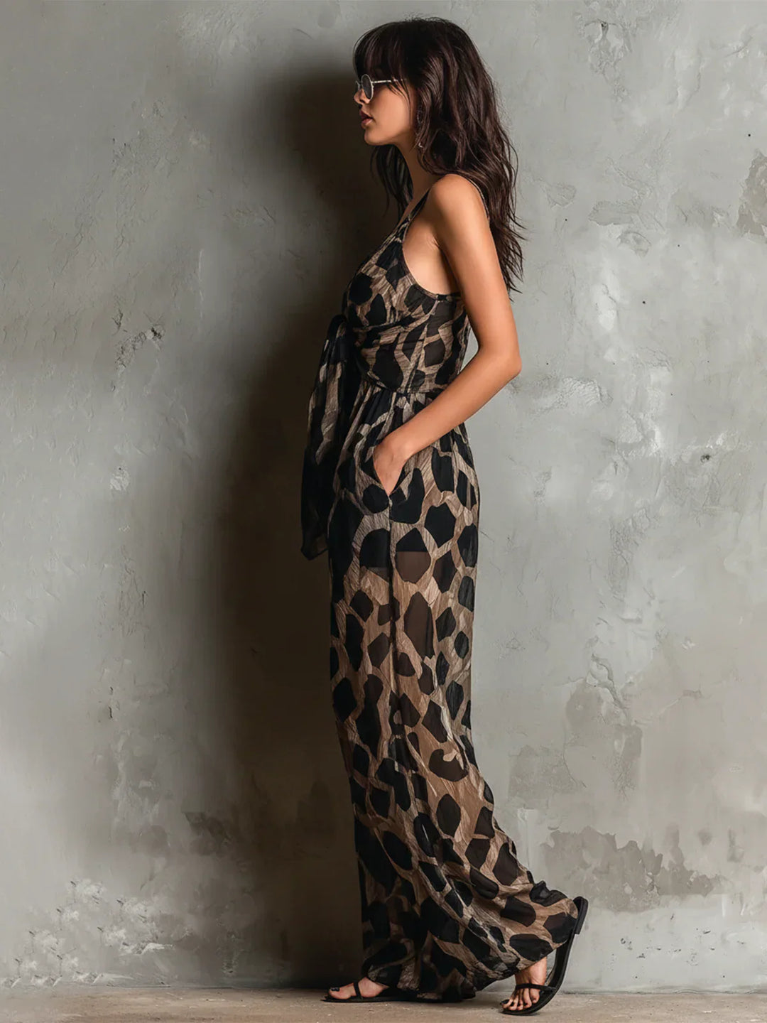 Miley Elegant Leopard Print Jumpsuit