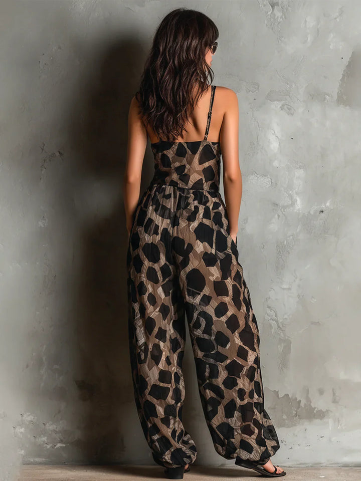 Miley Elegant Leopard Print Jumpsuit
