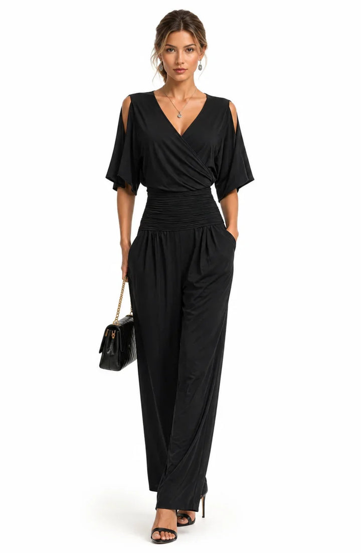 Rosemary Wrap V-Neck Jumpsuit color option