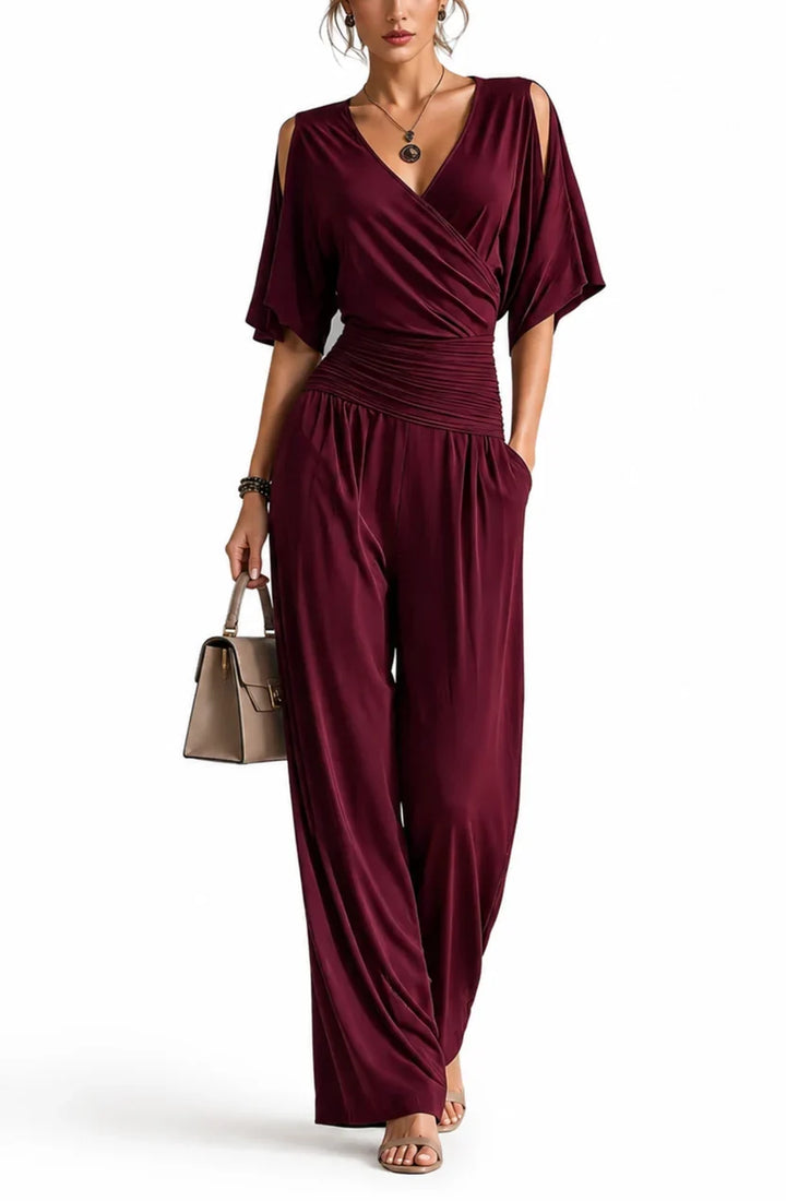 Rosemary Wrap V-Neck Jumpsuit color option