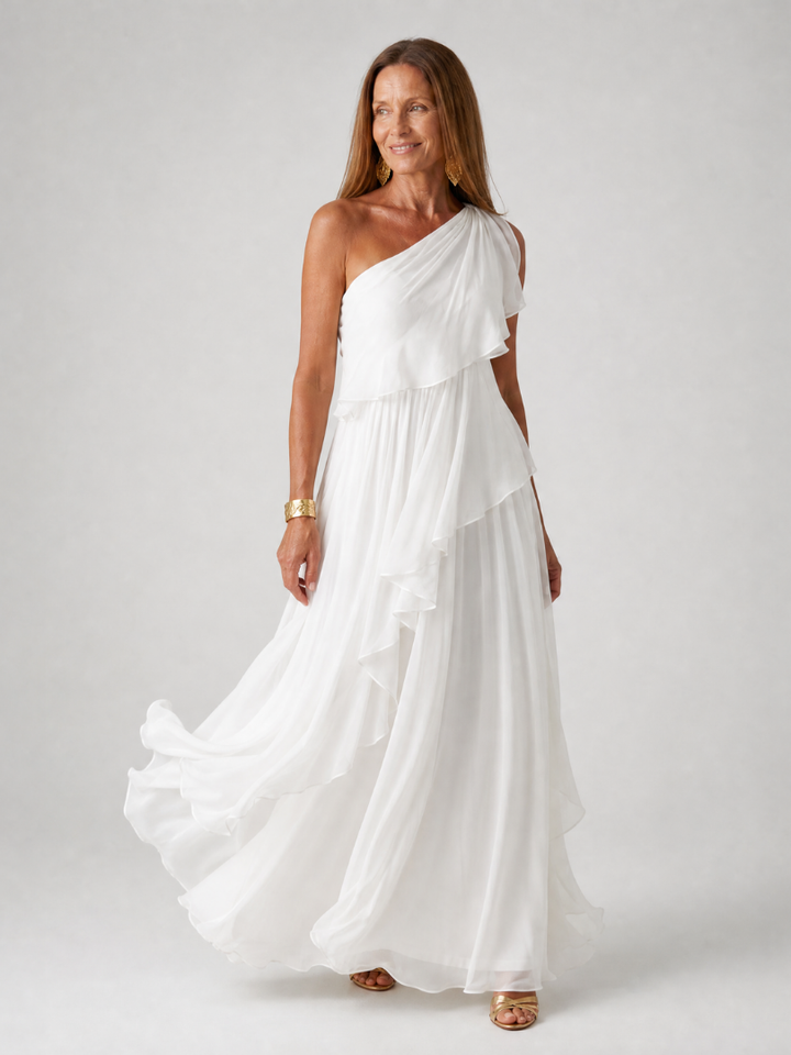 Pearl - One-Shoulder Tiered Dress
