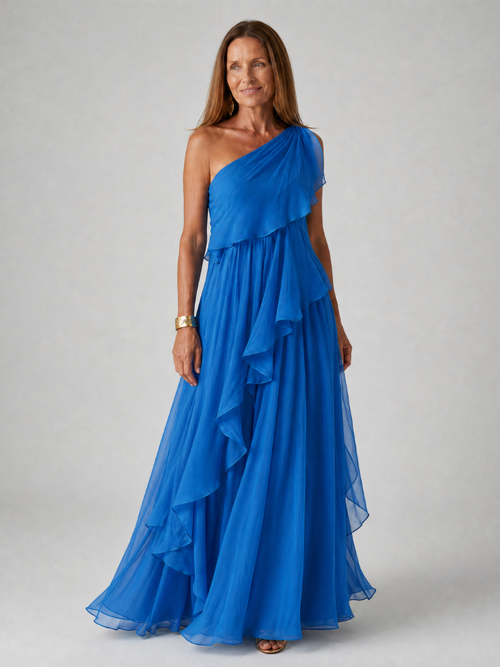 Pearl - One-Shoulder Tiered Dress