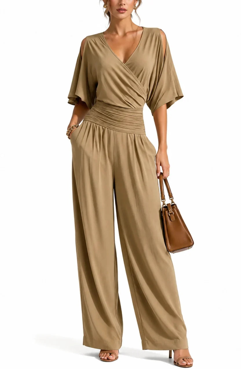 Rosemary Wrap V-Neck Jumpsuit color option