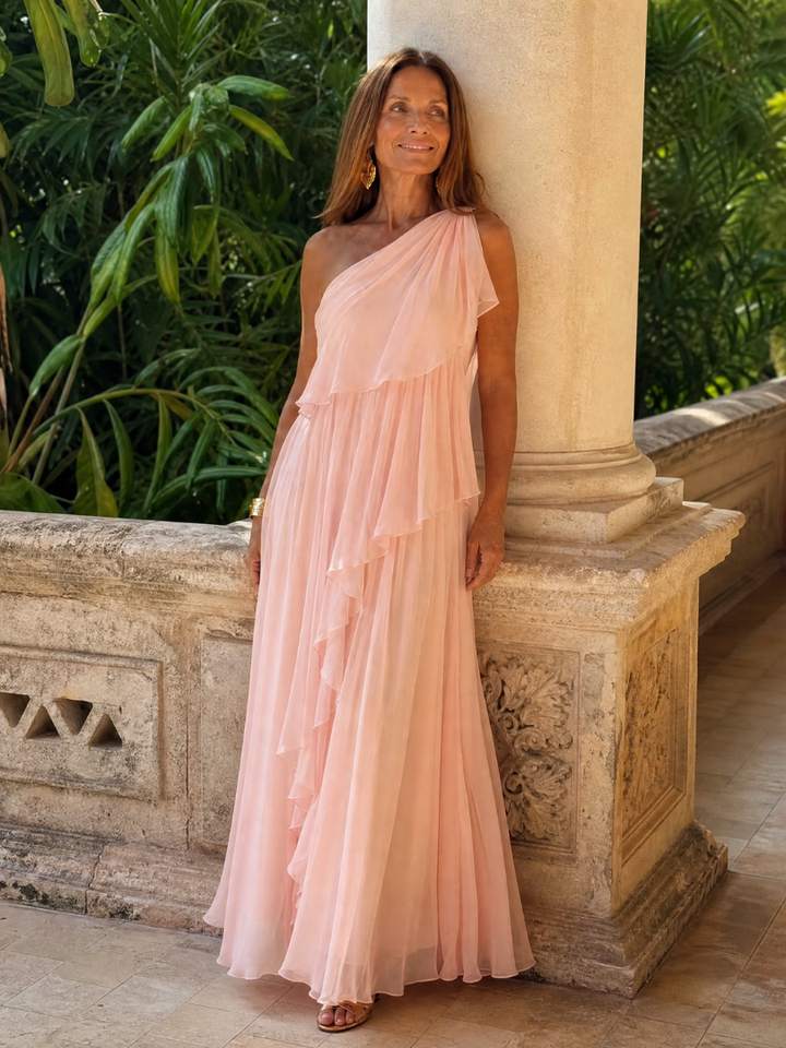 Pearl - One-Shoulder Tiered Dress