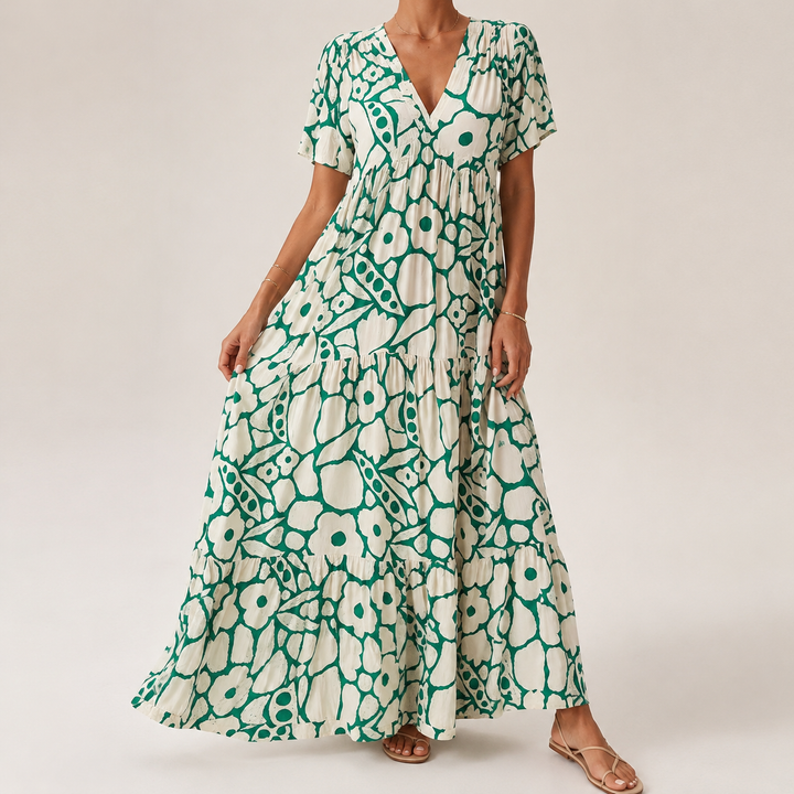 Margaret Elegant Bohemian Maxi Dress