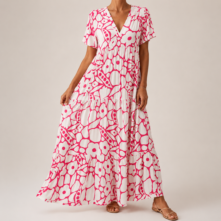Margaret Elegant Bohemian Maxi Dress
