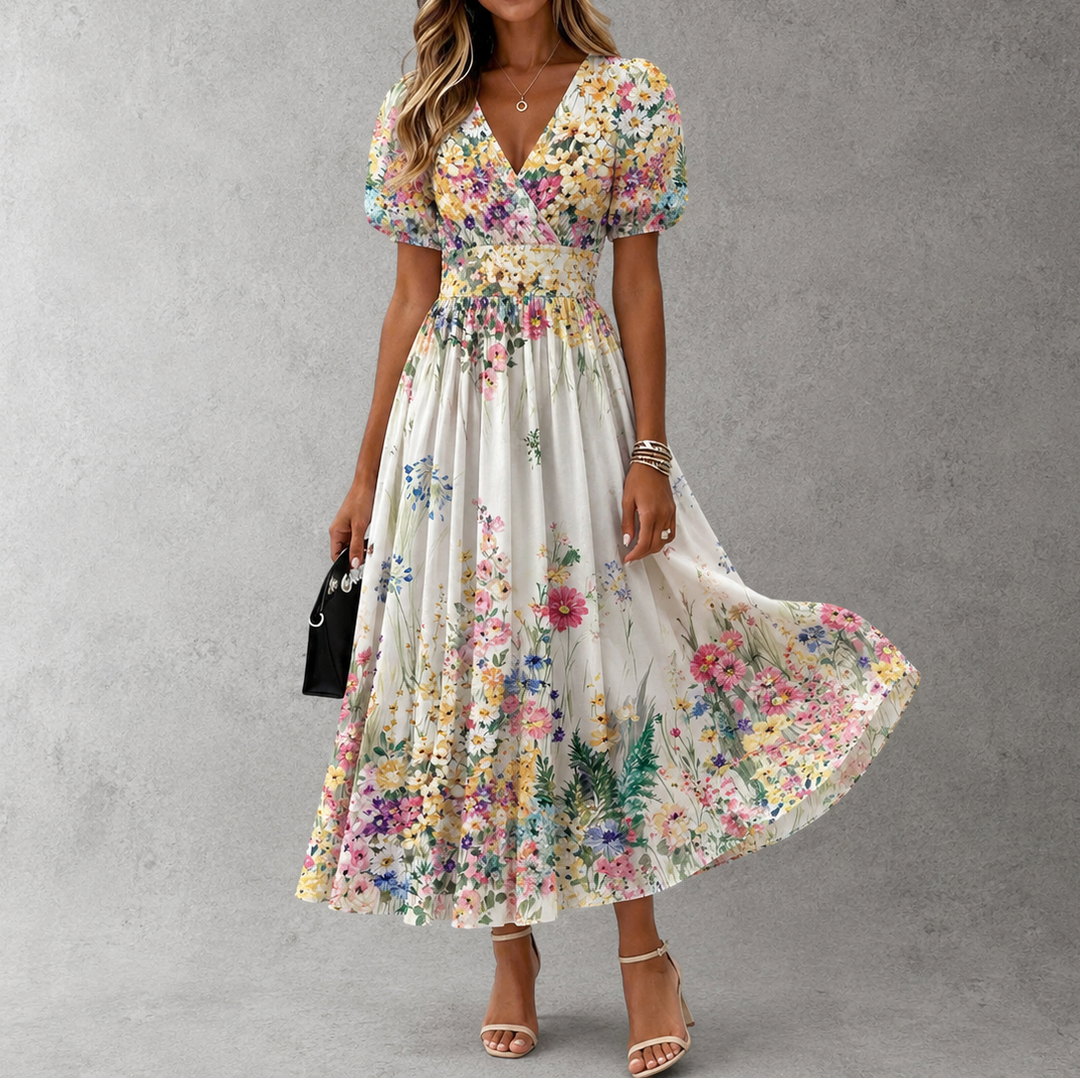 Rosalynn Elegant Floral Maxi Dress