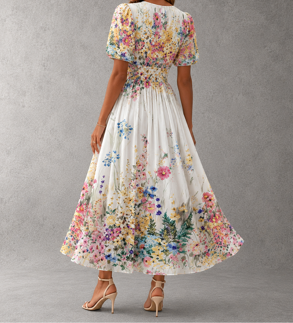 Rosalynn Elegant Floral Maxi Dress