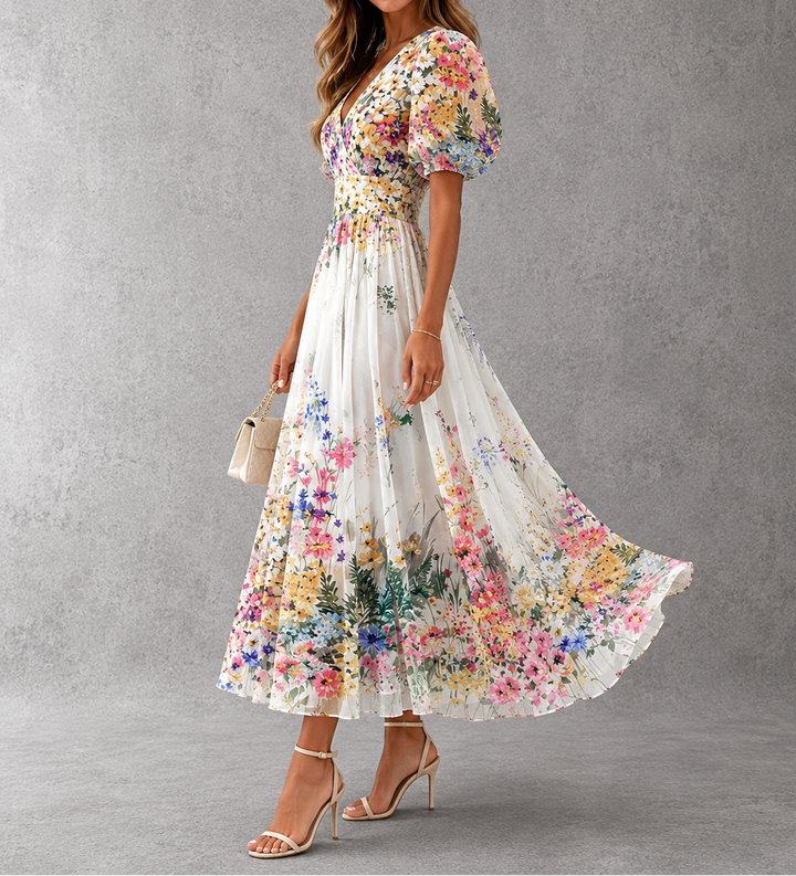 Rosalynn Elegant Floral Maxi Dress