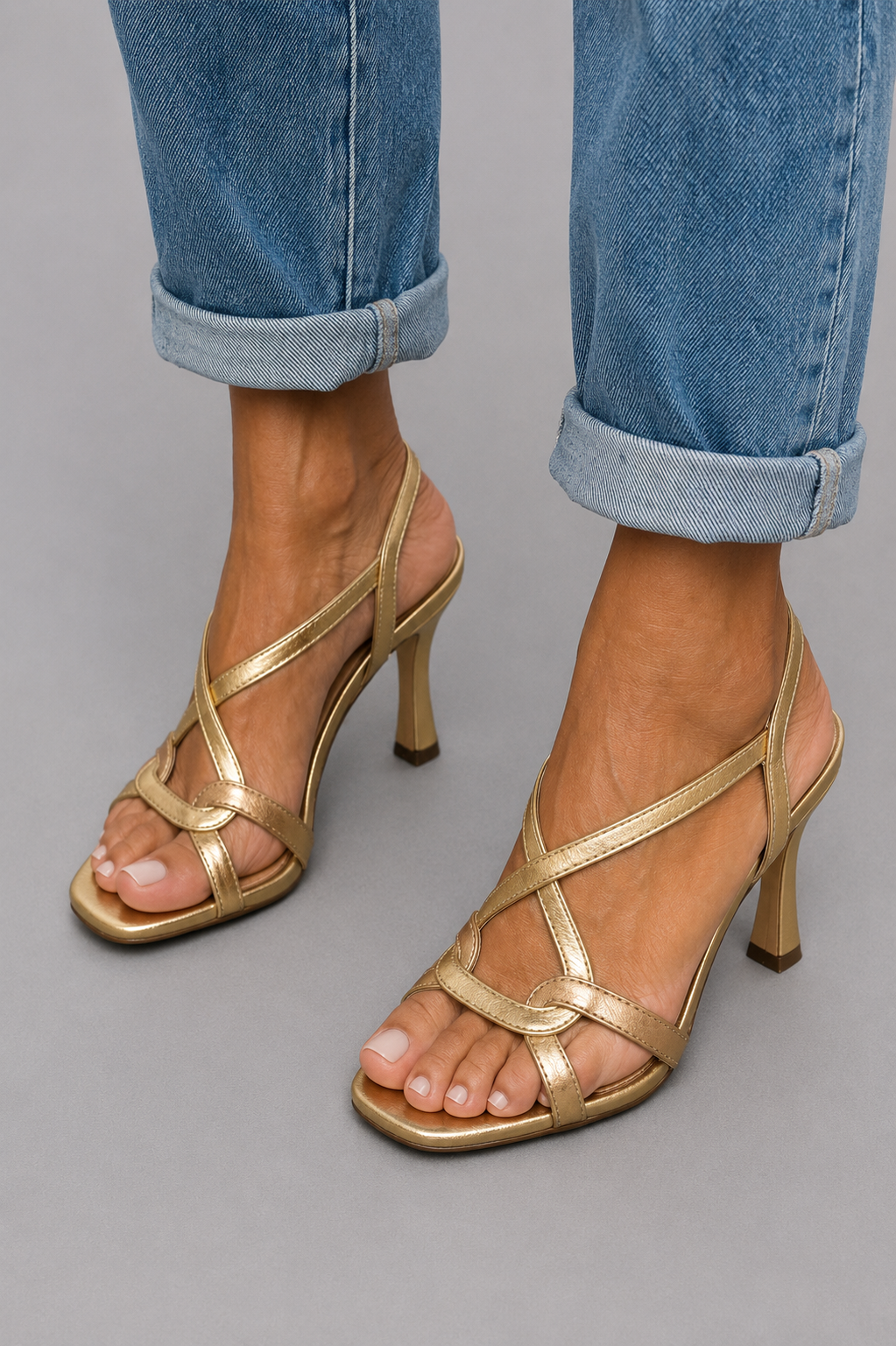 Lotus - Crisscross Strappy Heels