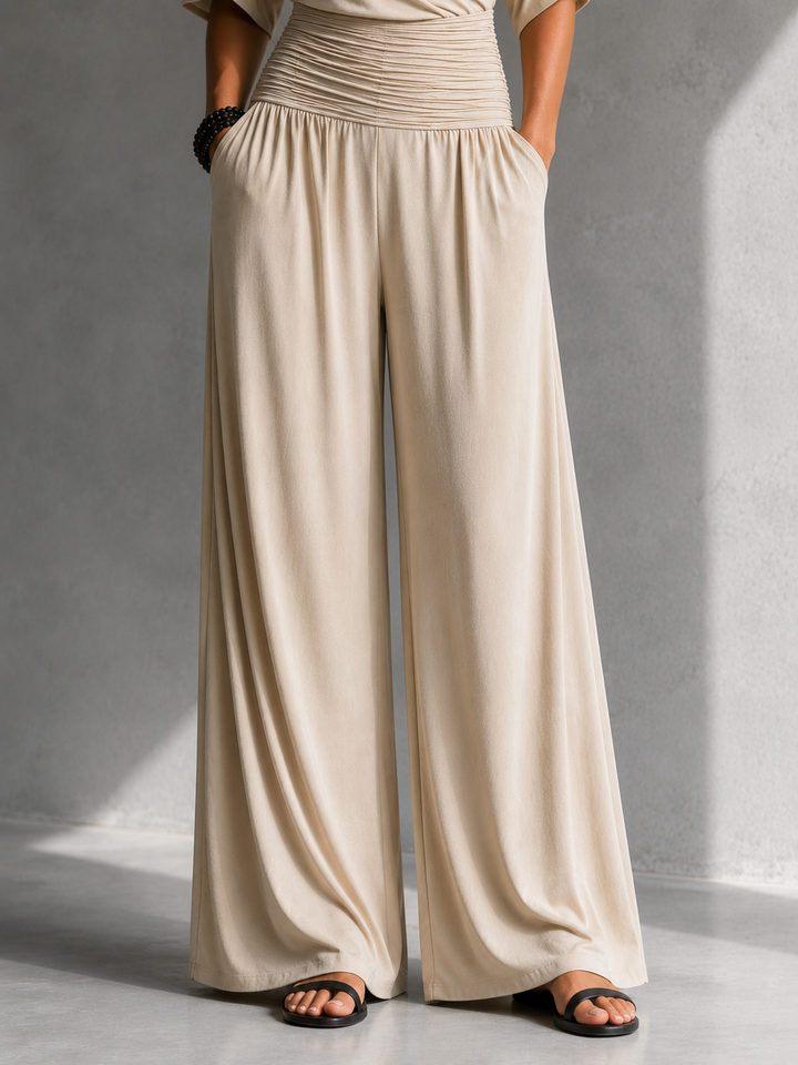 Rosemary Wrap V-Neck Jumpsuit close-up