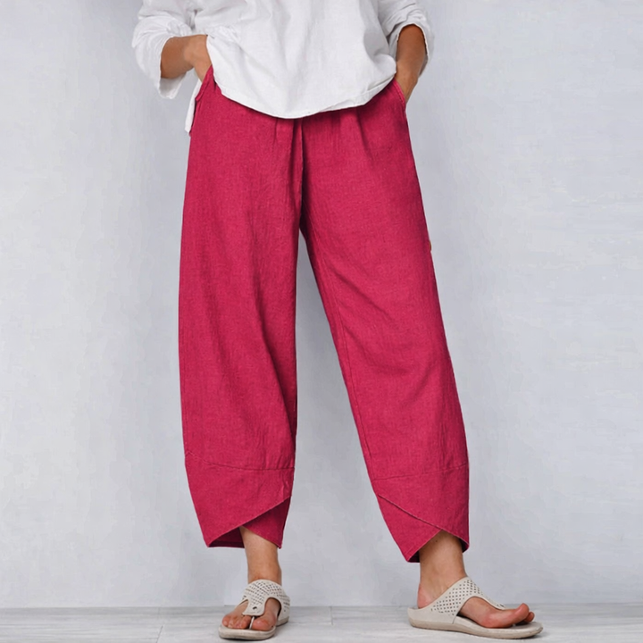Frances pants color lineup: Khaki, Black, Stone, Navy, Bordeaux, Olive