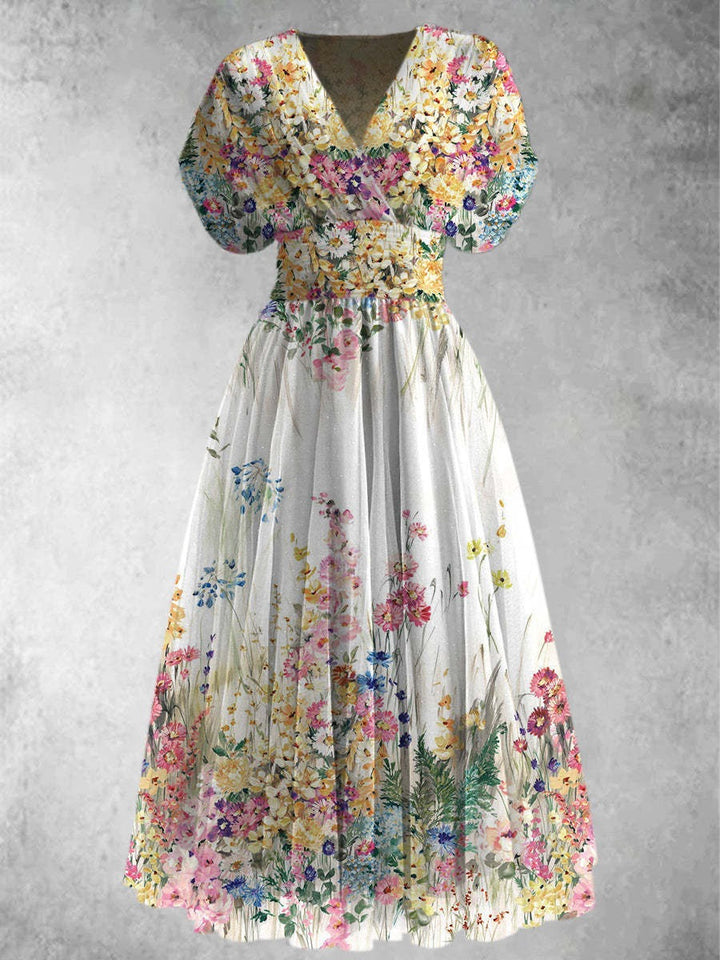 Rosalynn Elegant Floral Maxi Dress