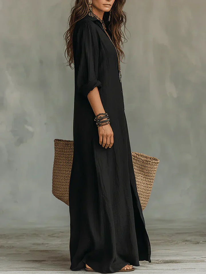 Laura Linen Maxi Dress