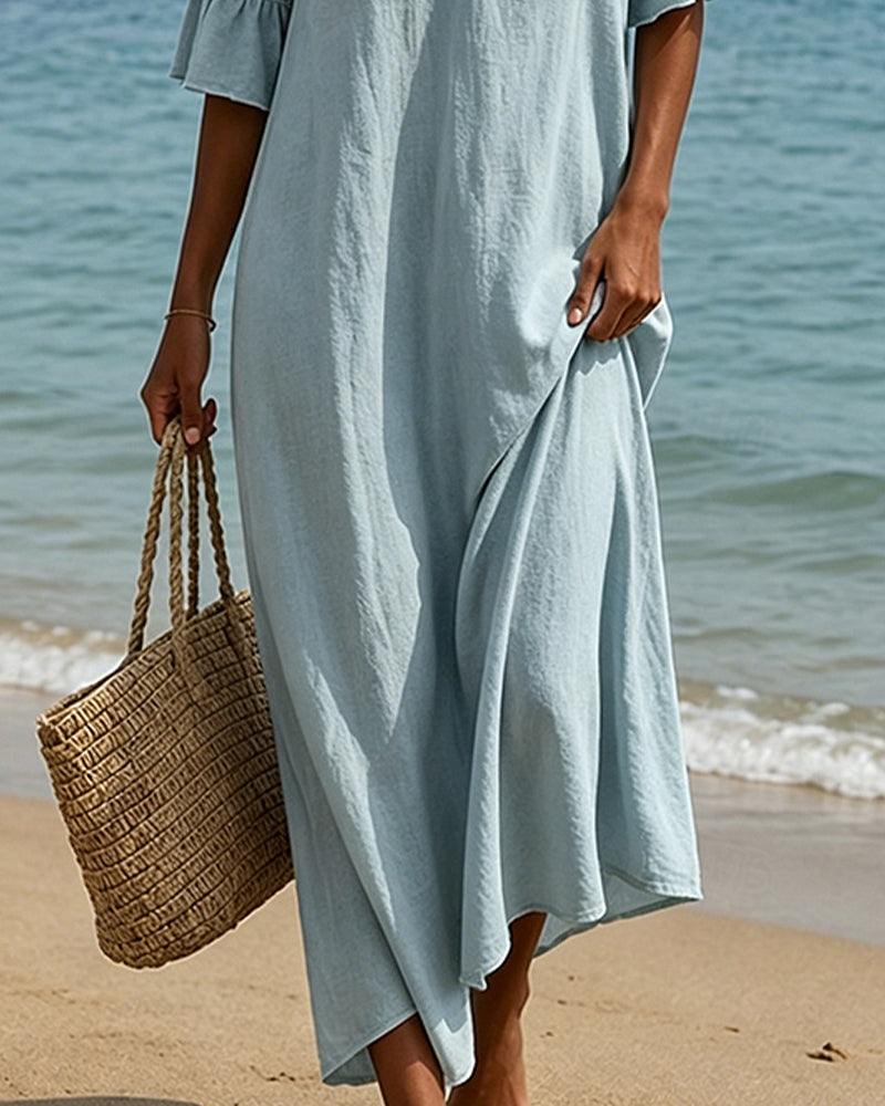 Nika - Coastal Linen Dress