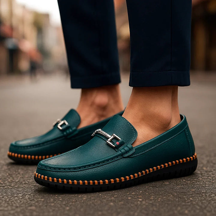 Gavino Bit Leather Loafers