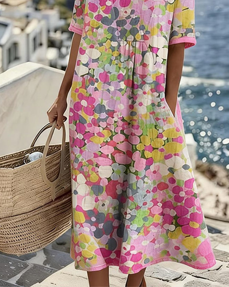 Jolene Floral Print Maxi Dress