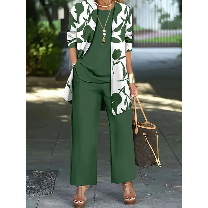 Haley Elegant Three-Piece Floral Set