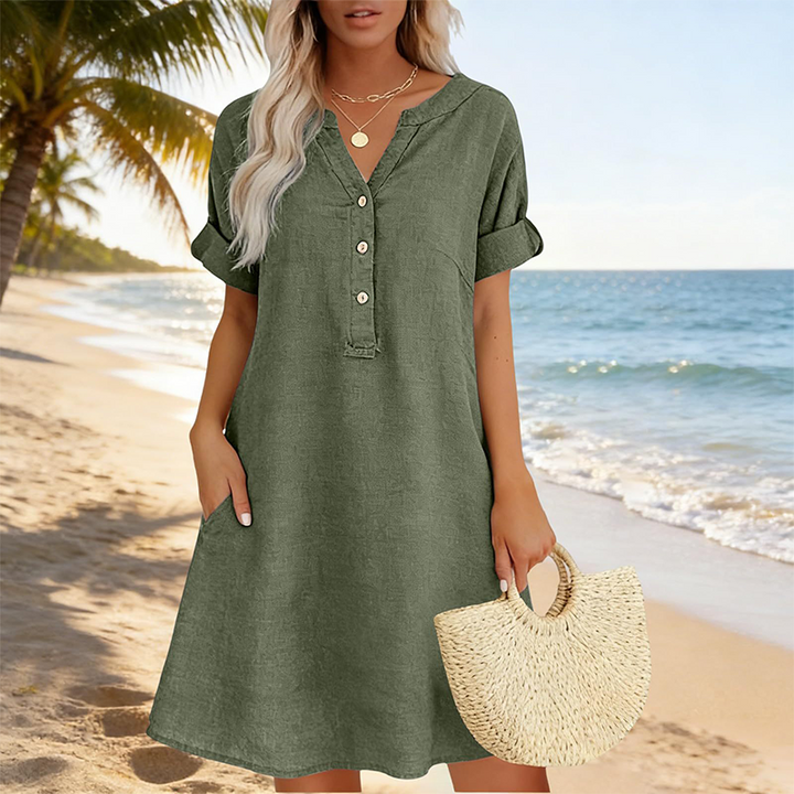 Brenda - Casual V-Neck Tunic With Pockets, product photo 7
