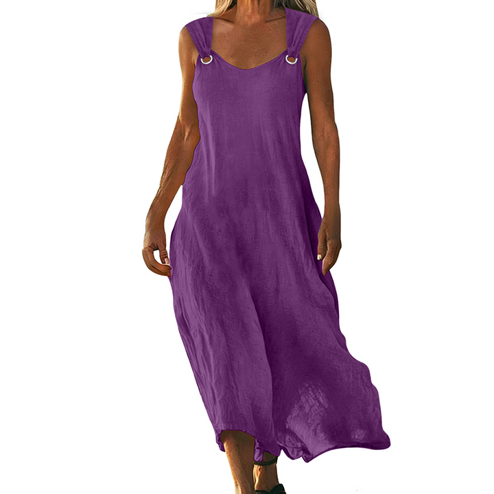Yvonne - Elegant Sleeveless V-Neck Dress, product photo 6