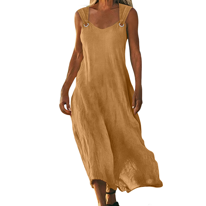 Yvonne - Elegant Sleeveless V-Neck Dress, product photo 5