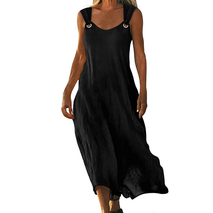 Yvonne - Elegant Sleeveless V-Neck Dress, product photo 7